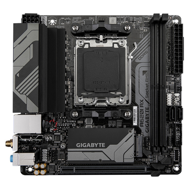 GIGABYTE A620I AX motherboard AMD A620 Ranhura AM5 mini ITX