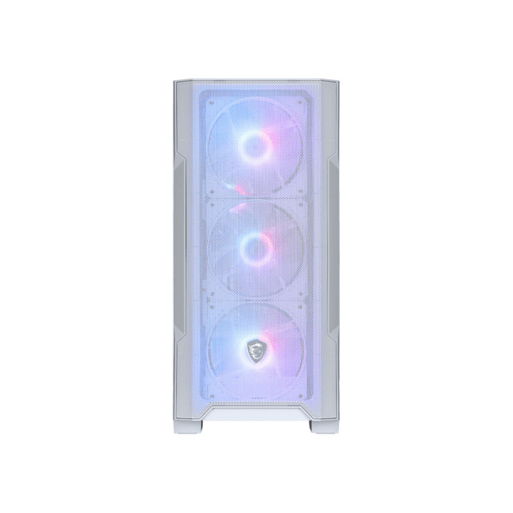 MSI MAG FORGE M100R Midi Tower Transparente, Branco