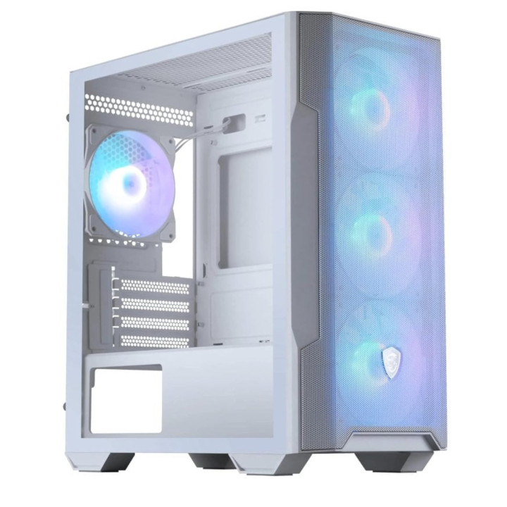 Caixa ATX MSI MAG FORGE M100R Transparente, Branco
