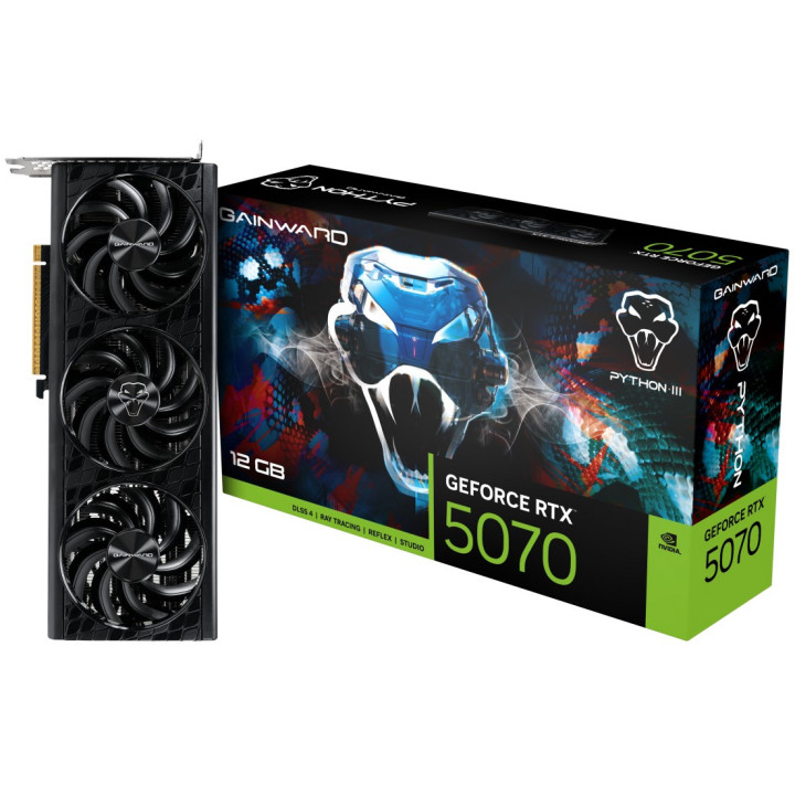 Gráfica Gainward GeForce RTX 5070 Python III NVIDIA 12 GB GDDR7