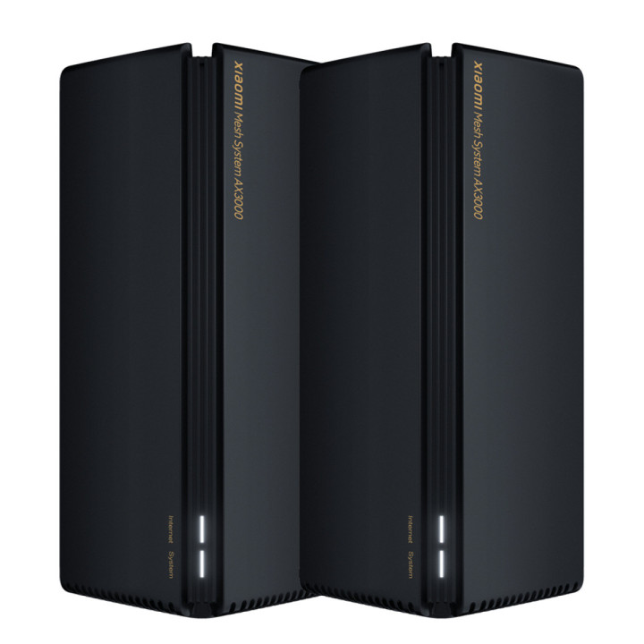 Sistema Mesh Xiaomi AX3000 Dual-band (2,4 GHz / 5 GHz) Wi-Fi 6E (802.11ax) Preto (pack de 2)
