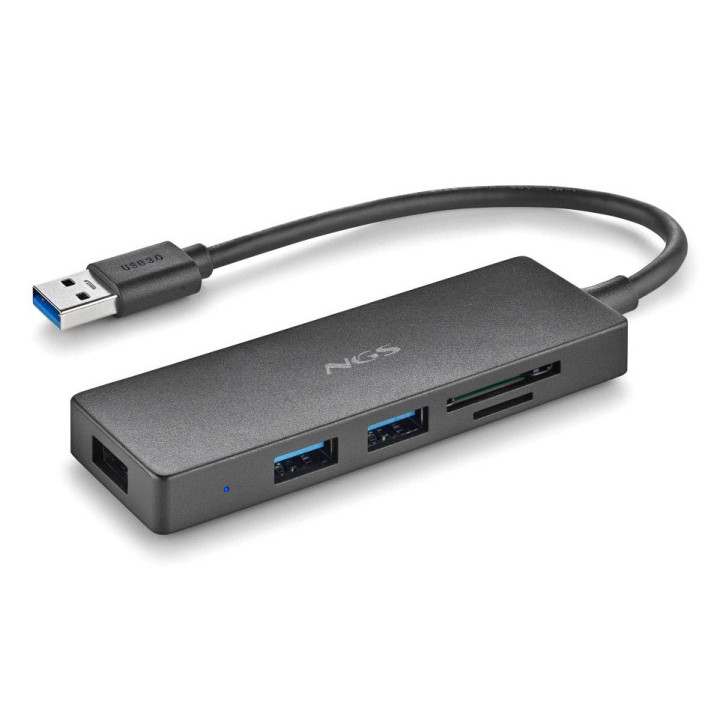 NGS IHUB READER USB 3.2 Gen 1 (3.1 Gen 1) Type-A 5000 Mbit s Preto