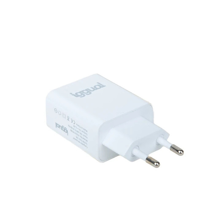 iggual IGG318188 carregador de dispositivos móveis Universal Branco AC Interior