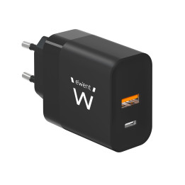 Ewent EW1327 carregador de dispositivos móveis Universal Preto AC Carregamento rápido Interior