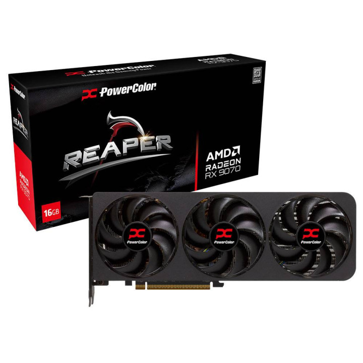 Gráfica PowerColor Reaper Radeon RX 9070 AMD 16 GB GDDR6