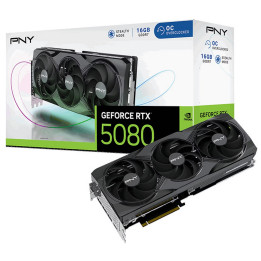 Gráfica PNY GeForce RTX 5080 Overclocked Triple Fan GPU NVIDIA 16 GB