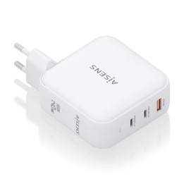 AISENS ASCH-140W3P030-W carregador de dispositivos móveis Universal Branco AC Carregamento rápido Interior