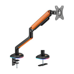 AISENS DT32TSR-249 montagem e suporte para monitores Secretária Preto, Laranja