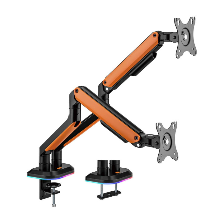 AISENS DT32TSR-251 montagem e suporte para monitores 81,3 cm (32") Secretária Preto, Laranja