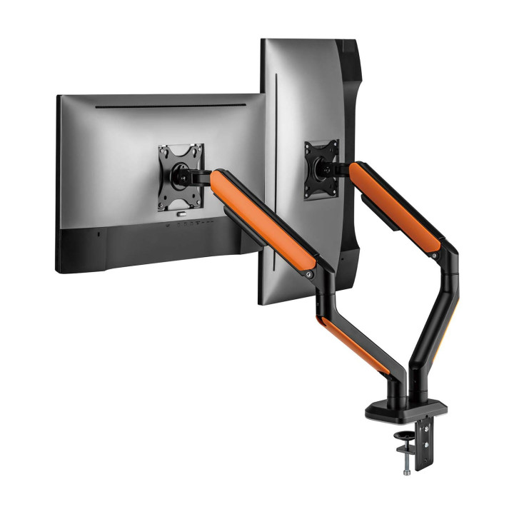 AISENS DT32TSR-251 montagem e suporte para monitores 81,3 cm (32") Secretária Preto, Laranja