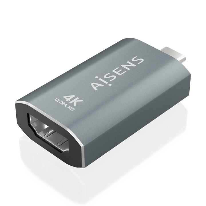 AISENS A109-0862 adaptador para cabos HDMI A USB C Cinzento