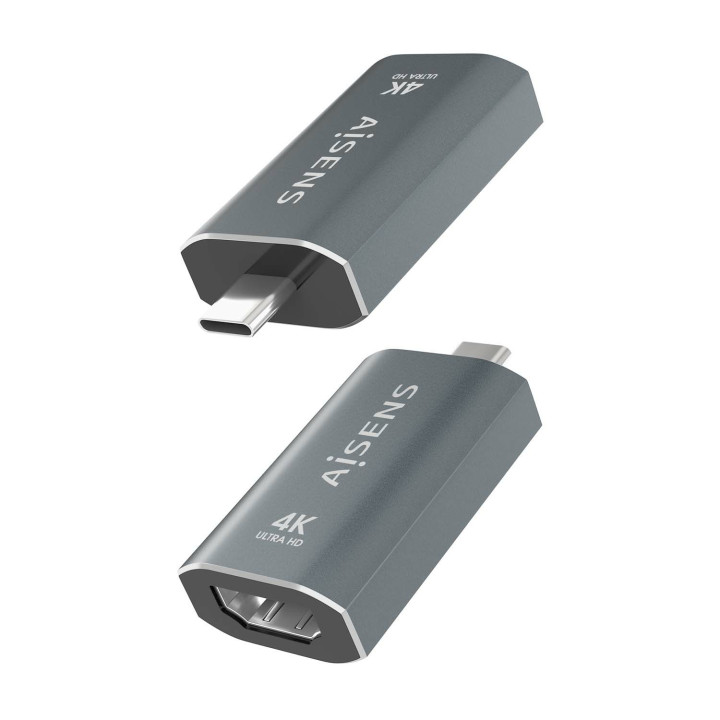 AISENS A109-0862 adaptador para cabos HDMI A USB C Cinzento