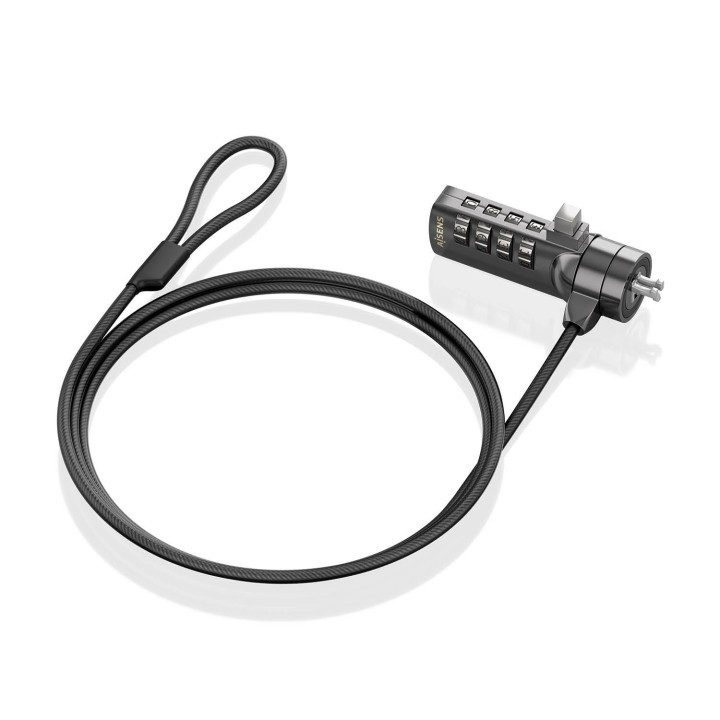 AISENS ASLK-D40N03-BK cadeado antirroubo Preto 1,5 m