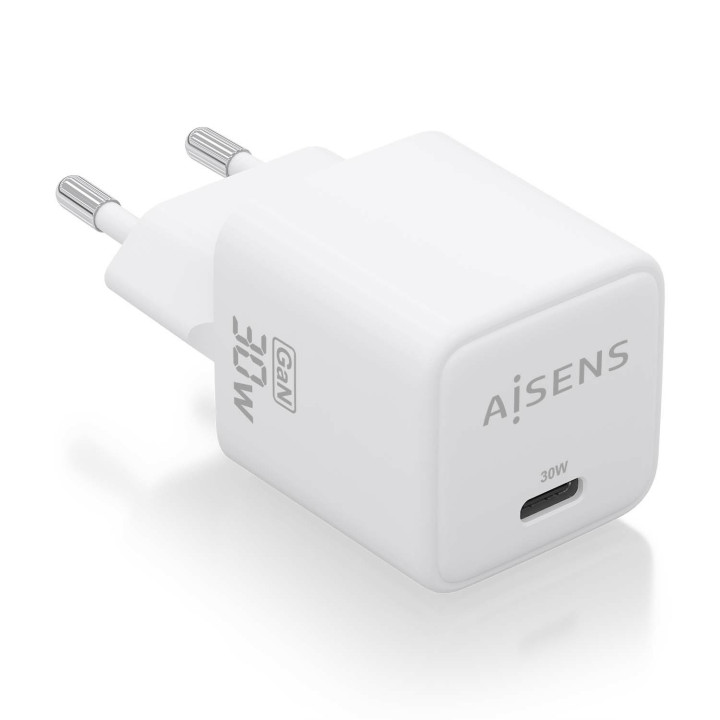 AISENS ASCH-30W1P035-W carregador de dispositivos móveis Universal Branco AC Carregamento rápido Interior