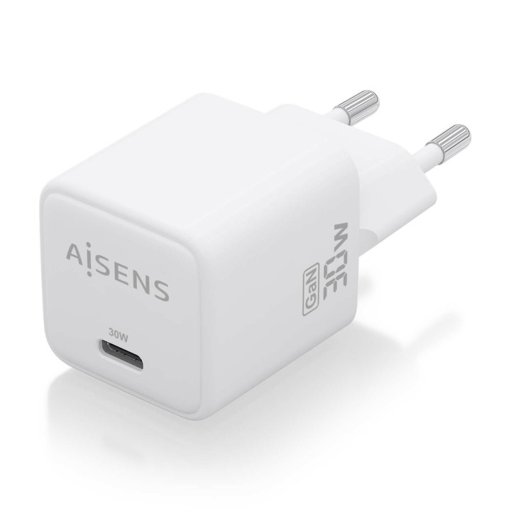 AISENS ASCH-30W1P035-W carregador de dispositivos móveis Universal Branco AC Carregamento rápido Interior