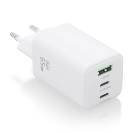 AISENS ASCH-65W3P041-W carregador de dispositivos móveis Universal Branco AC Carregamento rápido Interior
