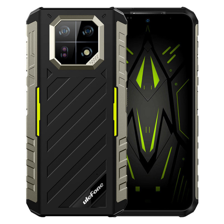 Ulefone Armor 22 16,7 cm (6.58") Android 13 4G USB Type-C 8 GB 256 GB 6600 mAh Preto, Verde