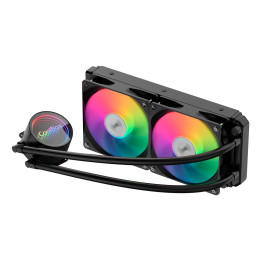 CoolBox Infinite Liquid 240 ARGB Processador Kit de arrefecimento líquido 12 cm Preto 1 unidade(s)