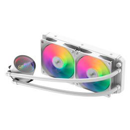 CoolBox Infinite Liquid 240 ARGB Processador Kit de arrefecimento líquido 12 cm Branco 1 unidade(s)