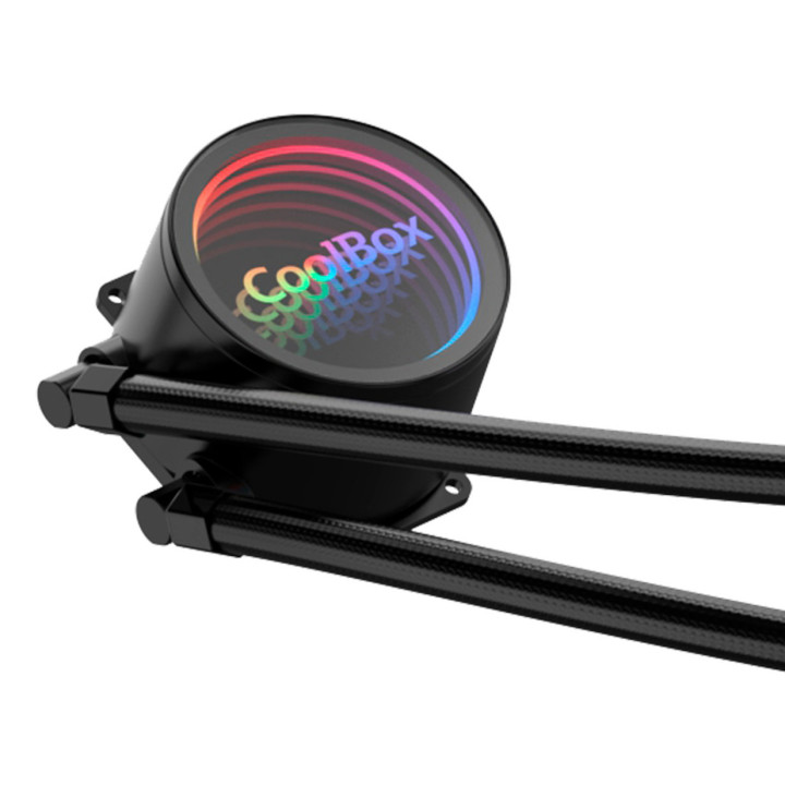 CoolBox Infinite Liquid 120 ARGB Processador Kit de arrefecimento líquido 12 cm Preto 1 unidade(s)