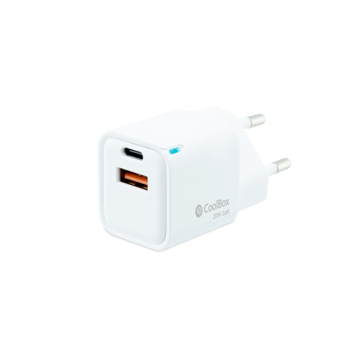 CoolBox COO-CUP-20CA carregador de dispositivos móveis Universal Branco AC Interior