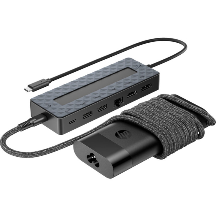 Conjunto de Carregador para portátil e Hub USB-C HP Universal