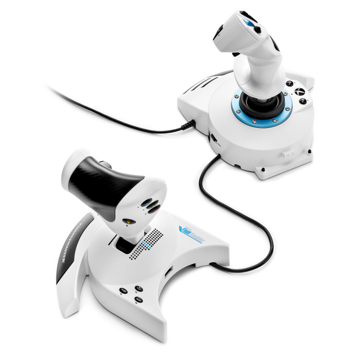 Thrustmaster T.Flight Hotas One Microsoft Flight Simulator Edition Preto, Branco USB Joystick + alavanca de controlo do motor