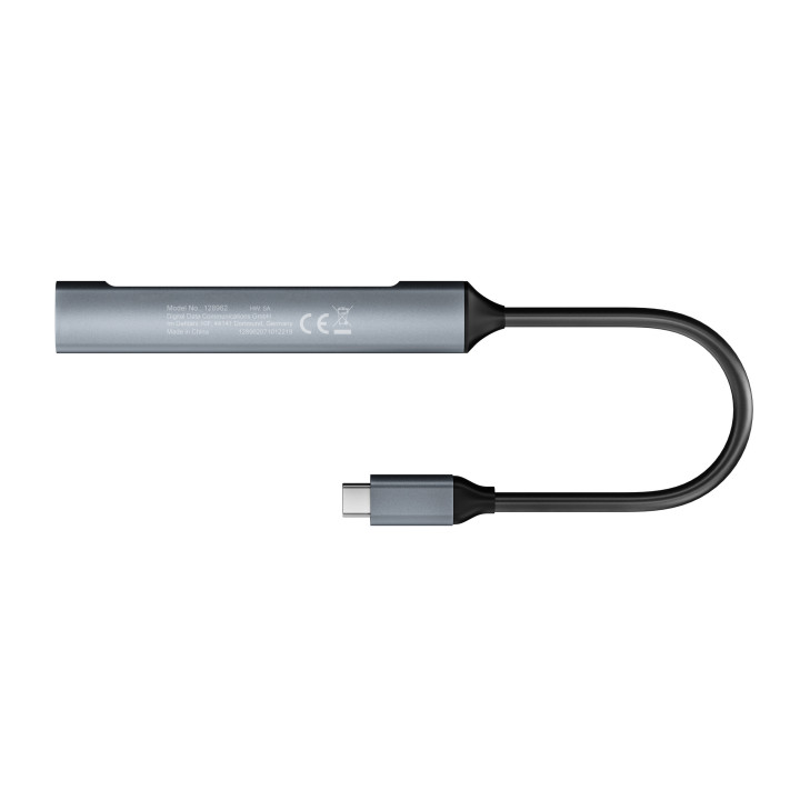 Equip 128962 hub de interface USB 3.2 Gen 1 (3.1 Gen 1) Type-C 5000 Mbit s Prateado