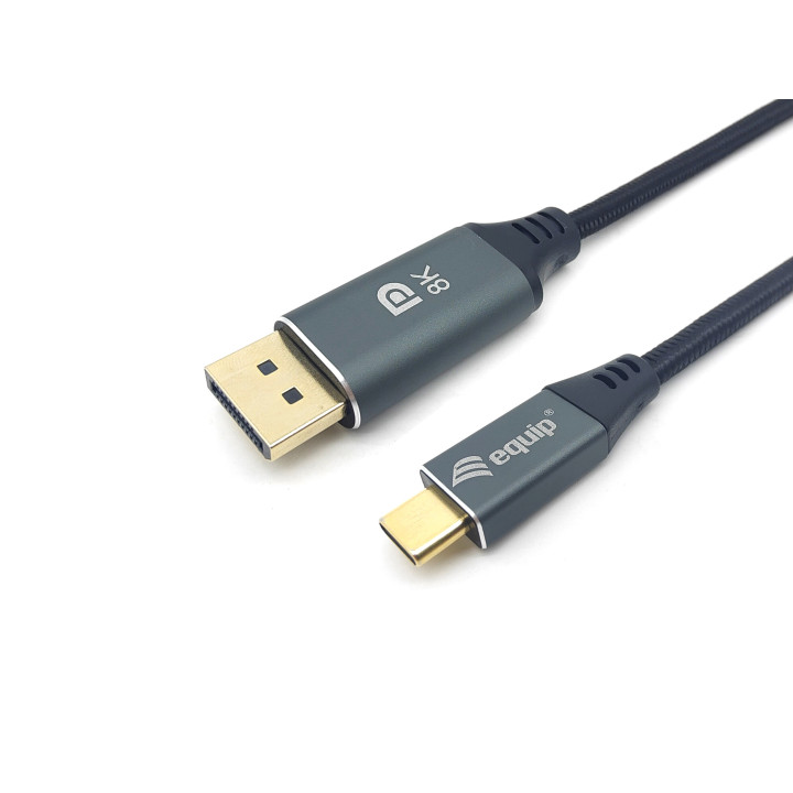 Equip Cabo USB-C para DisplayPort Premium, M M, 1,0 m, 8K 60 Hz