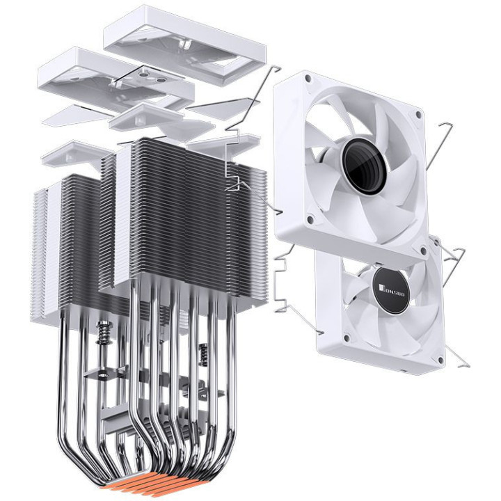 Cooler CPU Jonsbo CR-1400 DV2 ARGB White - 92mm