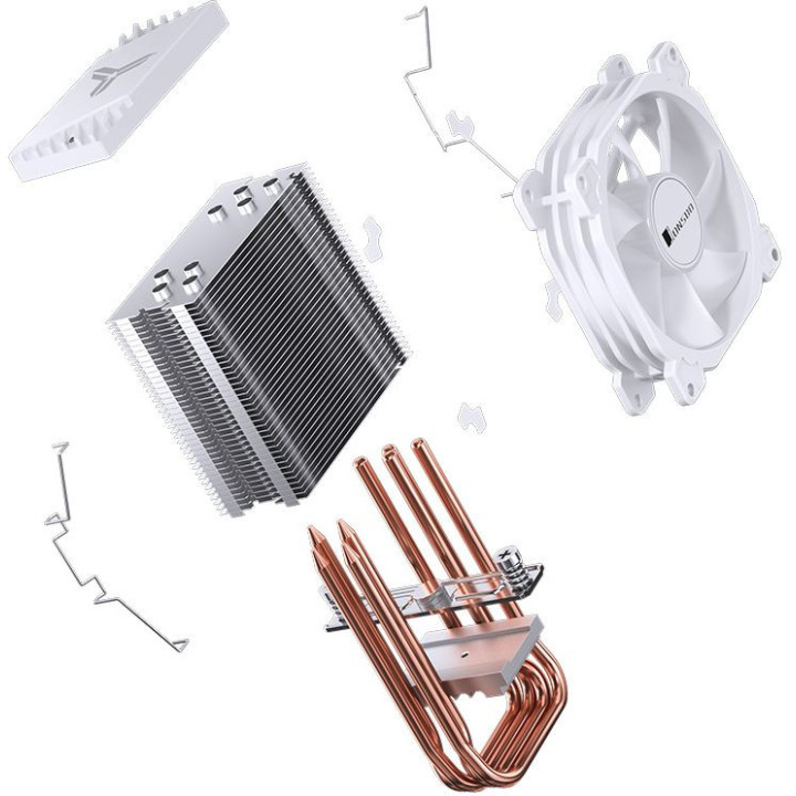 Cooler CPU Jonsbo CR-1400E ARGB Branco - 92mm