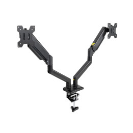 TooQ DB1434TNR-B montagem e suporte para monitores 86,4 cm (34") Secretária Preto