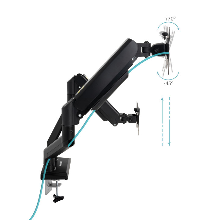 TooQ DB1434TNR-B montagem e suporte para monitores 86,4 cm (34") Secretária Preto