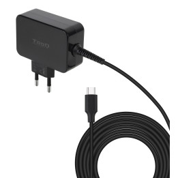 TooQ TQLC-USBCGAN45PD carregador de dispositivos móveis Computador portátil, Universal Preto AC Interior