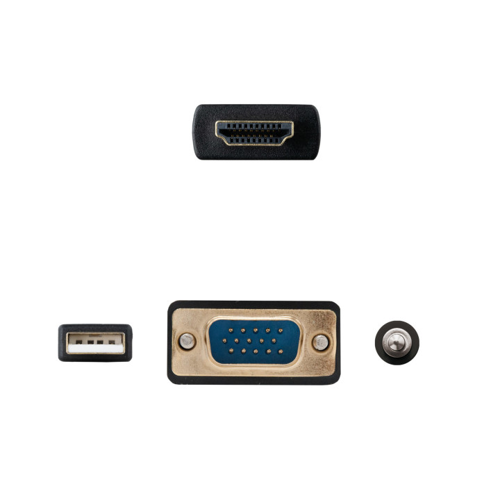 Nanocable 10.15.4350 adaptador de cabo de vídeo 1,8 m HDMI Type A (Standard) VGA (D-Sub) + 3.5mm + USB Type-A
