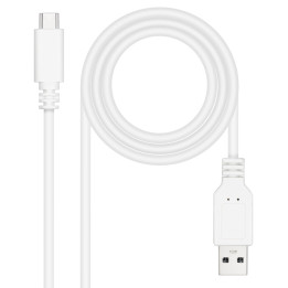 Nanocable 10.01.2100-W cabo USB USB 2.0 0,5 m USB C USB A Branco