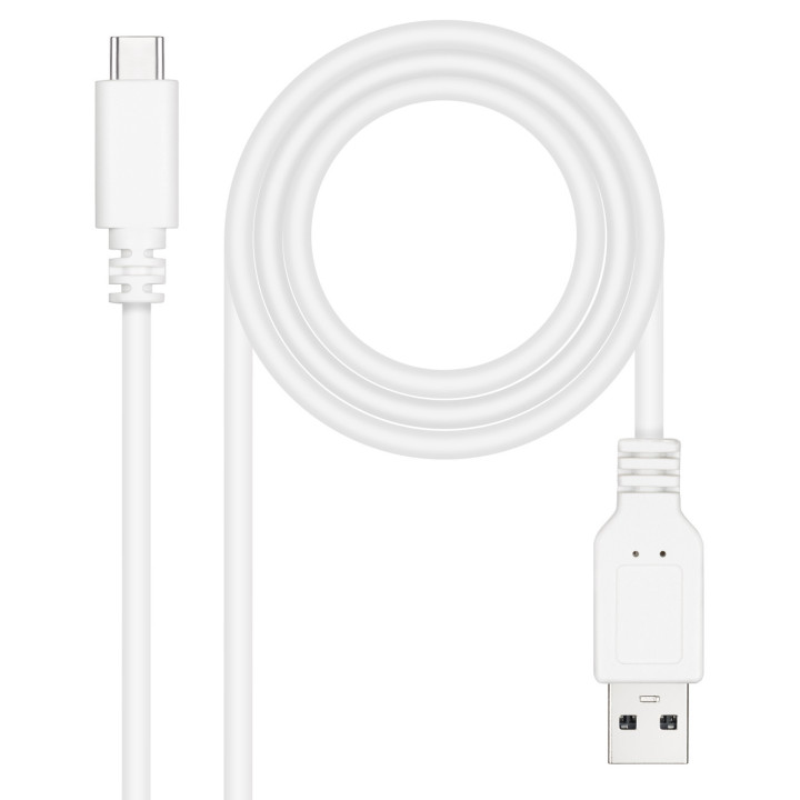 Nanocable 10.01.2100-W cabo USB USB 2.0 0,5 m USB C USB A Branco