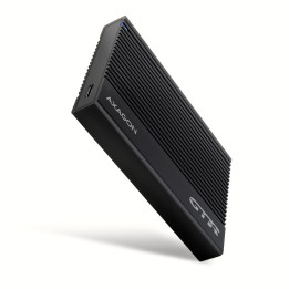 Axagon EE25-GTR USB-C 3.2 Gen 2 - SATA 6G 2.5\" externes Festplattengehäuse geriffelt Compartimento HDD SSD Preto 2.5"