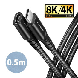 Axagon BUCM32-CF05AB cabo USB USB 3.2 Gen 2x2 0,5 m USB C Preto