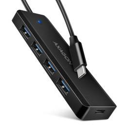 Axagon HUE-C1C hub de interface USB 3.2 Gen 1 (3.1 Gen 1) Type-C 5000 Mbit s Preto
