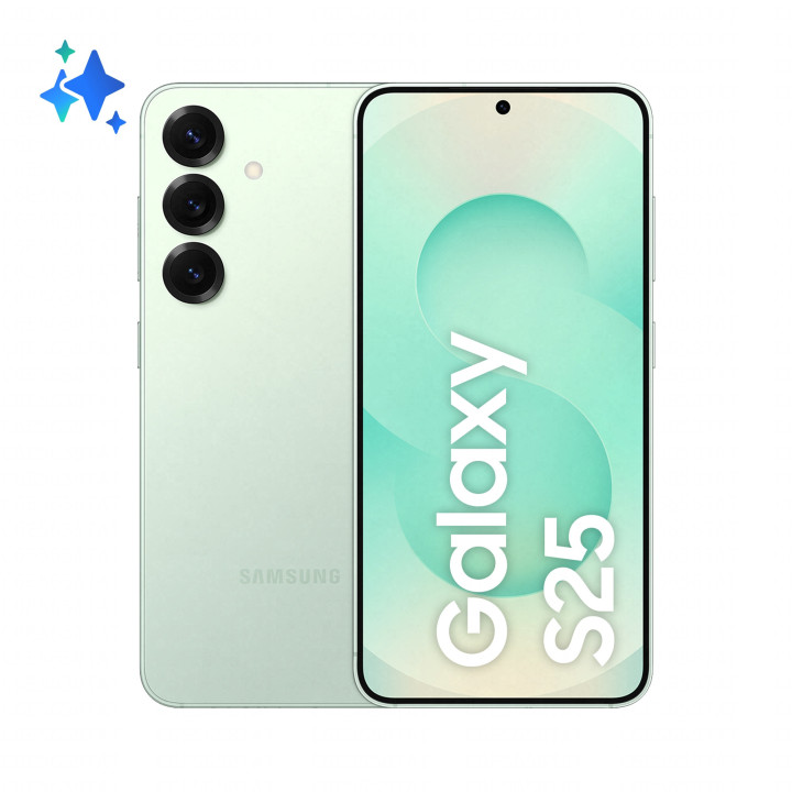 Samsung Galaxy S25 15,8 cm (6.2") Dual SIM Android 15 5G USB Type-C 12 GB 128 GB 4000 mAh Azul menta