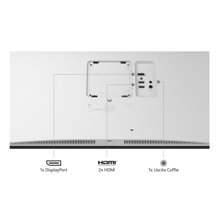 LG 27US550-W monitor de ecrã 68,6 cm (27") 3840 x 2160 pixels 4K Ultra HD LCD Branco