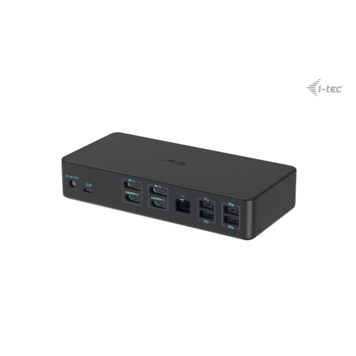 i-tec CADUAL4KDOCKPD2 base & duplicador de portas Com fios USB 3.2 Gen 1 (3.1 Gen 1) Type-C Preto