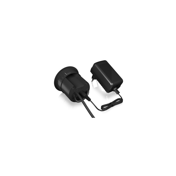 ICY BOX IB-HUB1404 tomada Preto