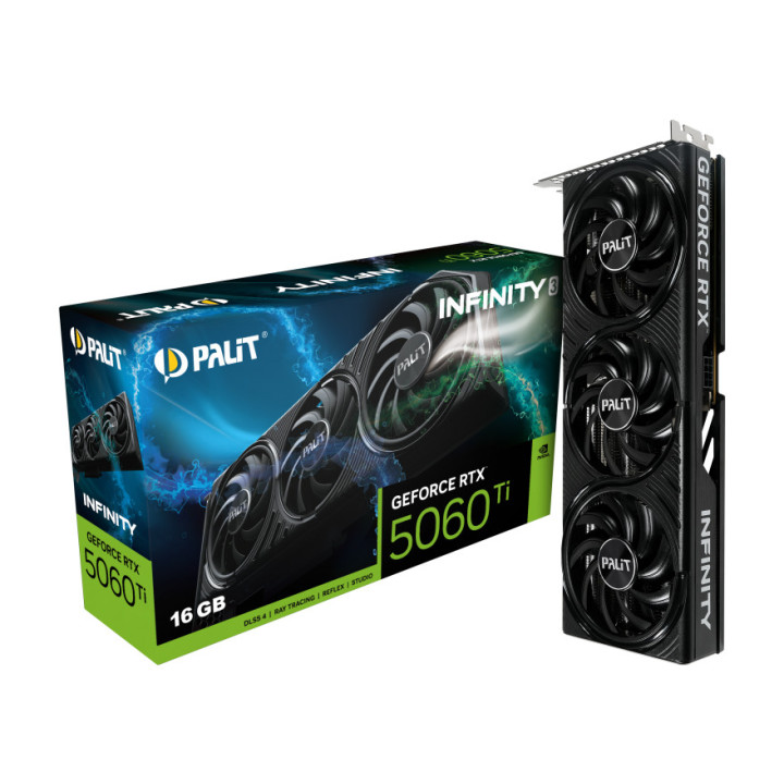 Gráfica Palit GeForce RTX 5060 Ti Infinity 3 NVIDIA 16 GB GDDR7