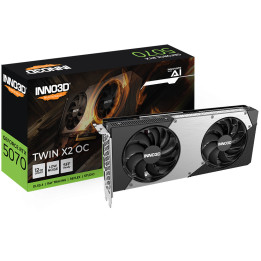 Gráfica INNO3D GeForce RTX 5070 TWIN X2 OC NVIDIA 12 GB GDDR7