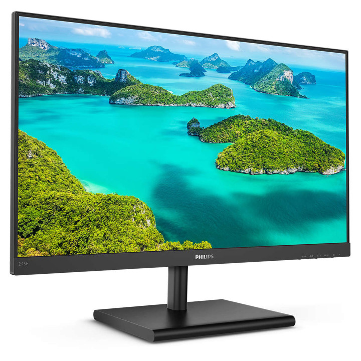 Philips E Line 245E1S 00 LED display 60,5 cm (23.8") 2560 x 1440 pixels 2K Ultra HD LCD Preto