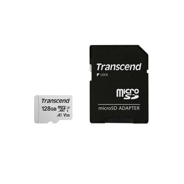 Transcend TS128GUSD300S-A cartão de memória 128 GB MicroSDXC NAND Classe 10