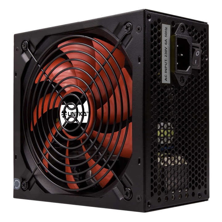 UNYKAch UK210551 fonte de alimentação 550 W 20+4 pin ATX ATX Preto, Vermelho