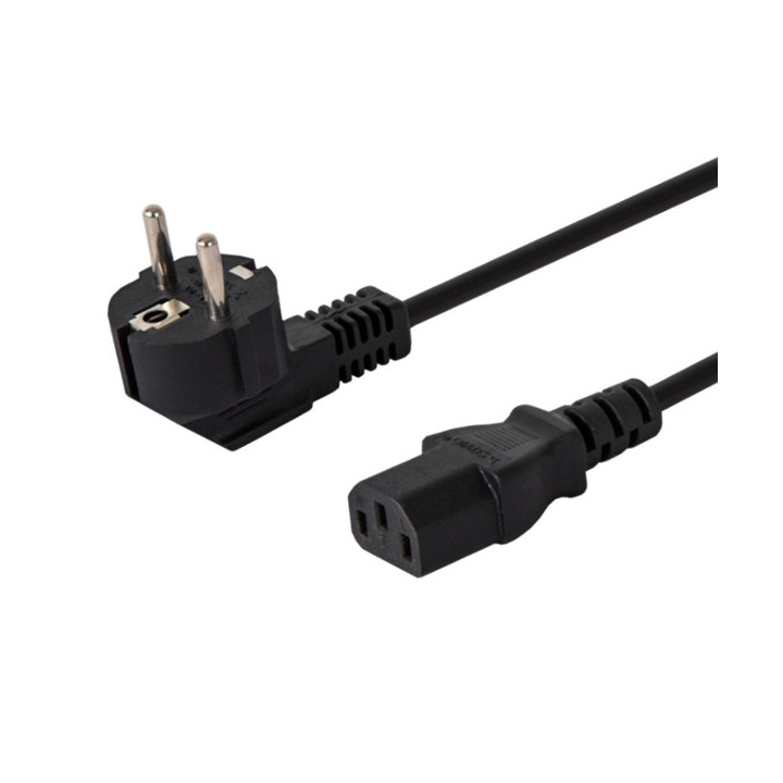Savio CL-98 cabo de energia Preto 1,8 m IEC C13 Ficha de alimentação tipo E